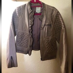 Elevenses Anthropologie Vegan Leather Jacket